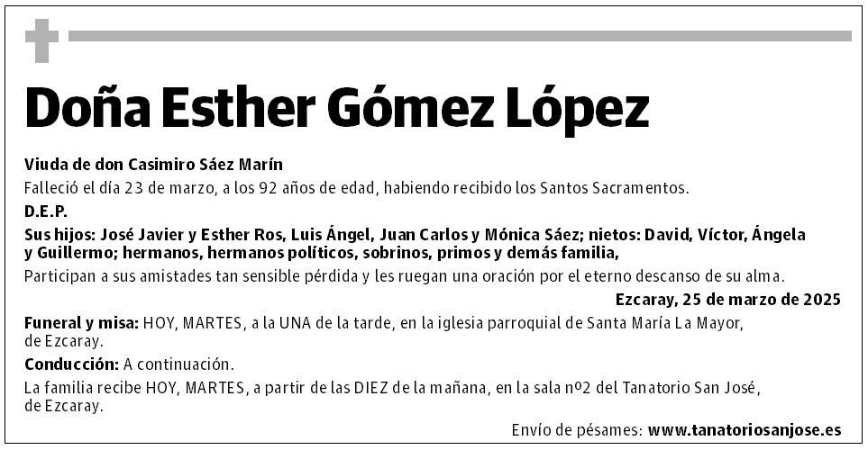 Doña Esther Gómez López