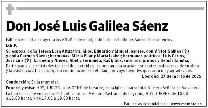 Don José Luis Galilea Sáenz