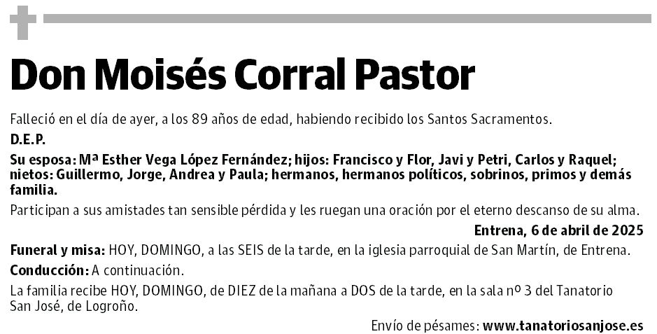 Don Moisés Corral Pastor