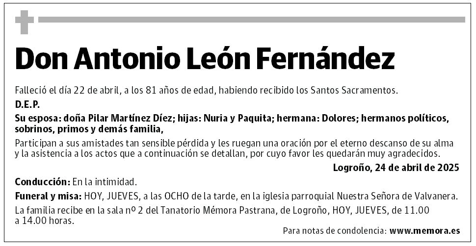 Don Antonio León Fernández