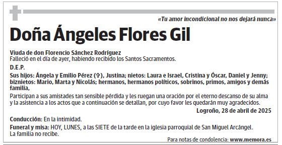 Doña Ángeles Flores Gil