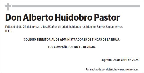 Don Alberto Huidobro Pastor