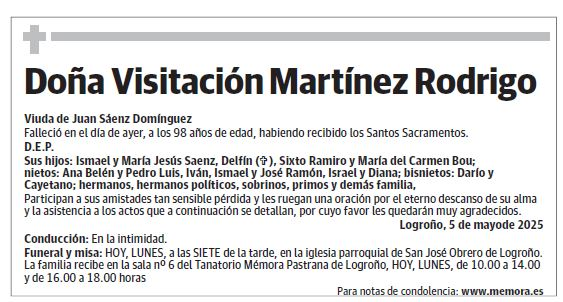 Doña Visitación Martínez Rodrigo
