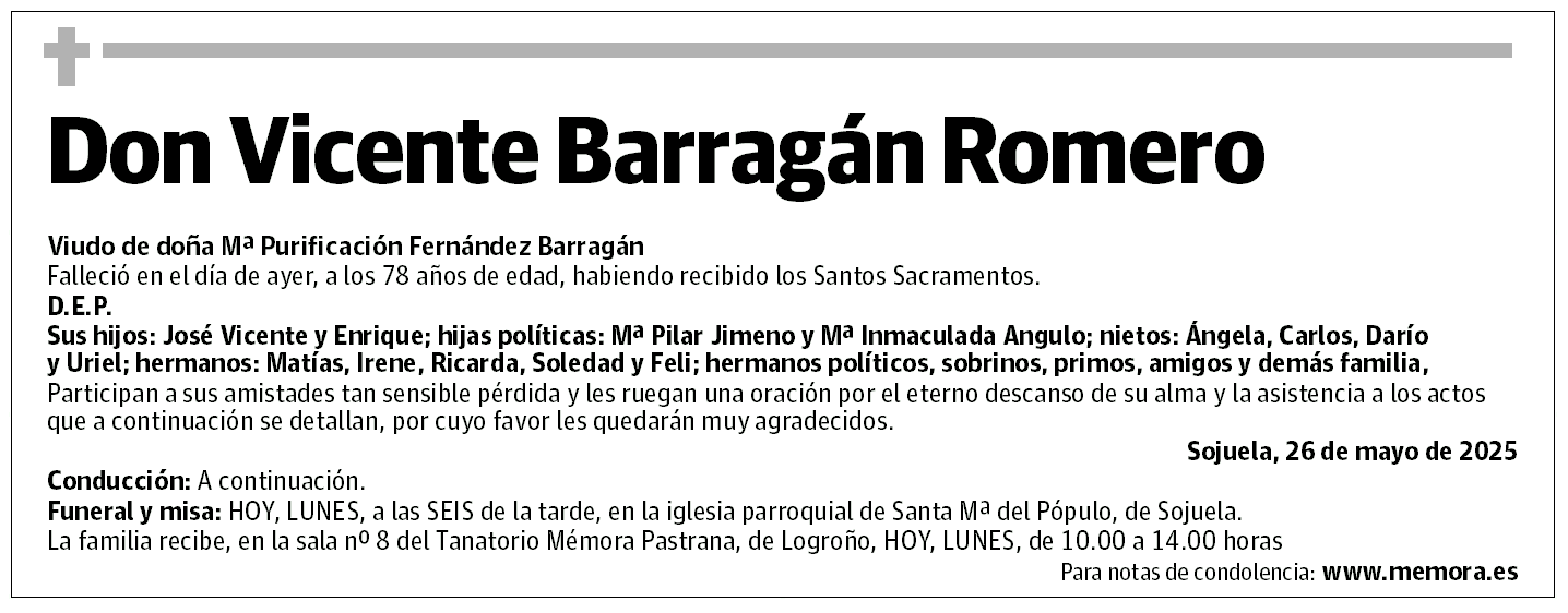 Don Vicente Barragán Romero