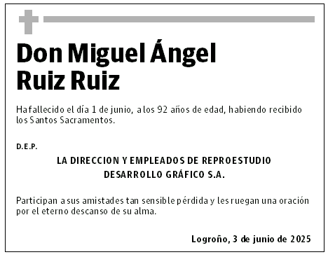 Don Miguel Ángel Ruiz Ruiz