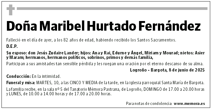 Doña Maribel Hurtado Fernández