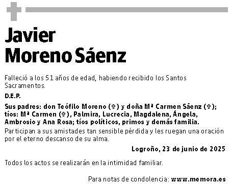 Javier  Moreno Sáenz