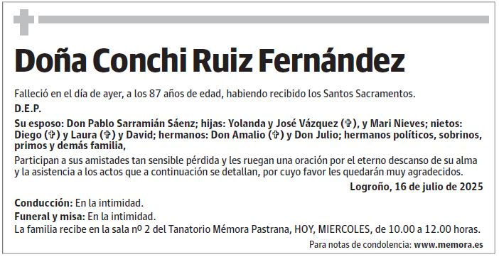 Doña Conchi Ruiz Fernández