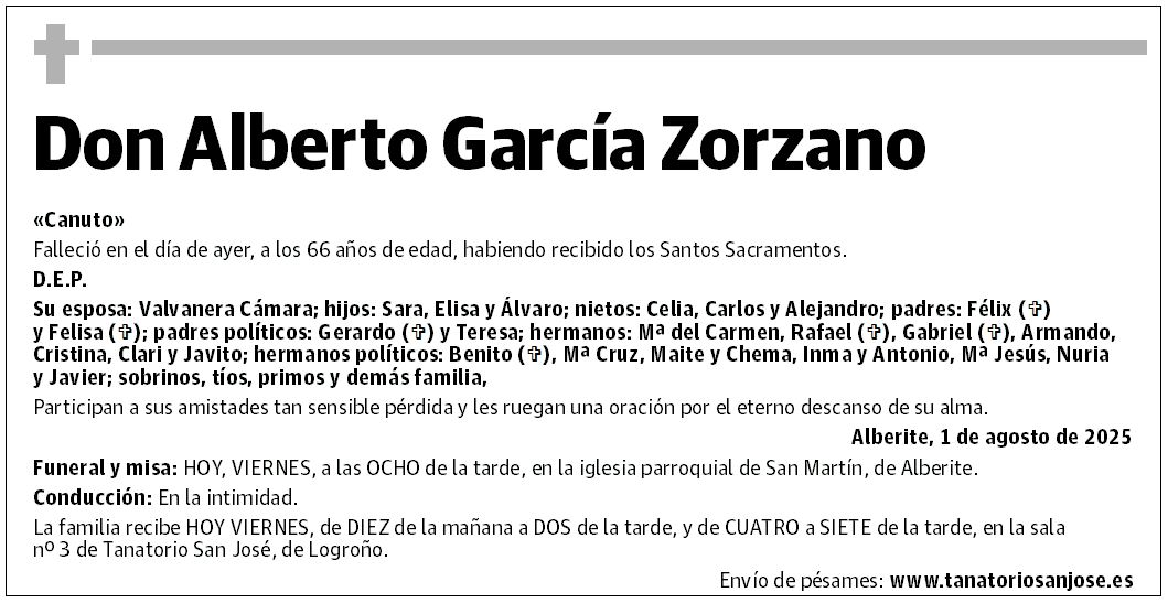 Don Alberto García Zorzano