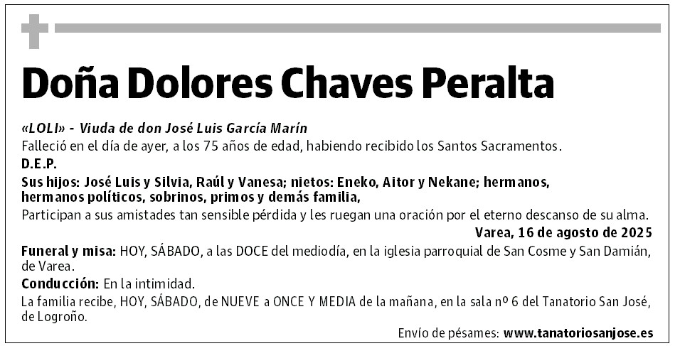 Doña Dolores Chaves Peralta