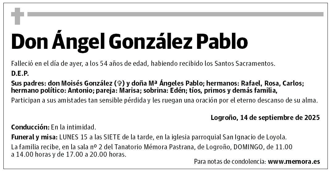 Don Ángel González Pablo