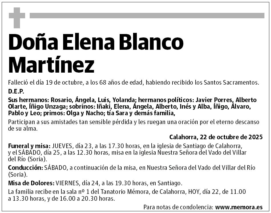 Doña Elena Blanco Martínez