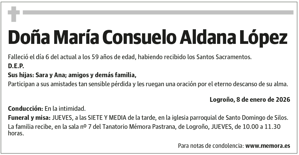 Doña María Consuelo Aldana López
