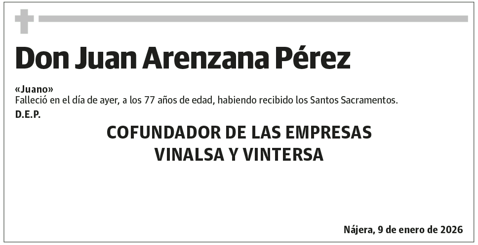 Don Juan Arenzana Pérez