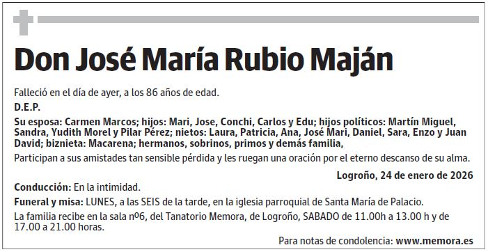 Don José María Rubio Maján