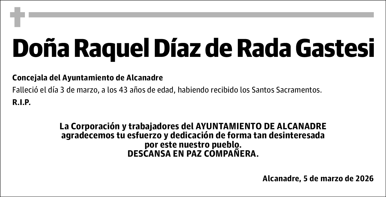 Raquel Diaz de Rada Gastesi