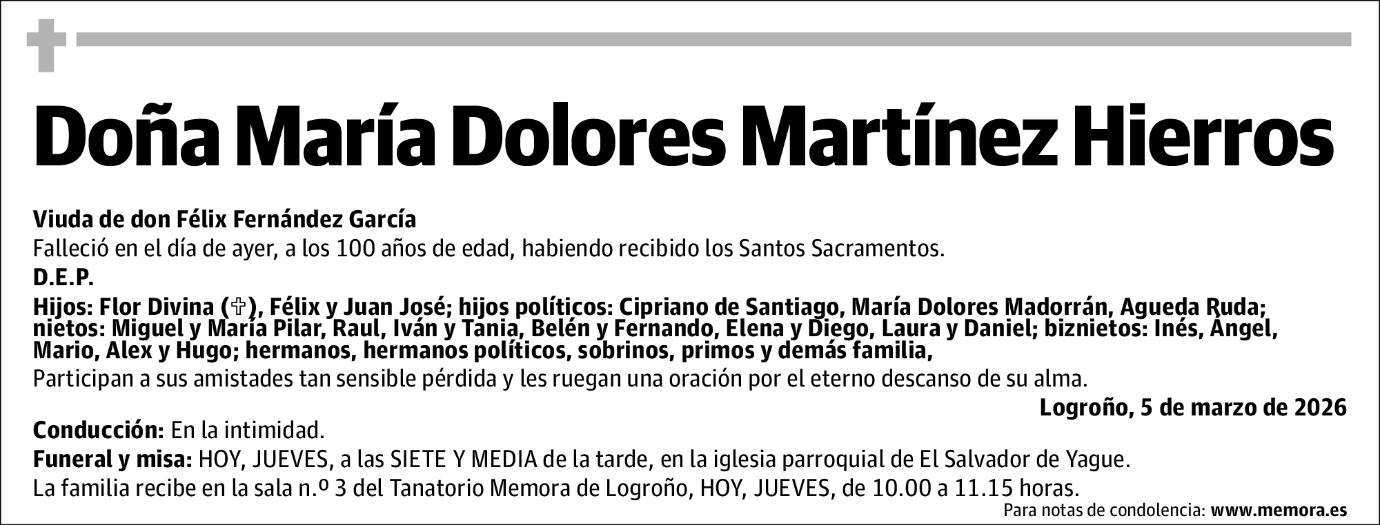 María Dolores Martínez Hierros