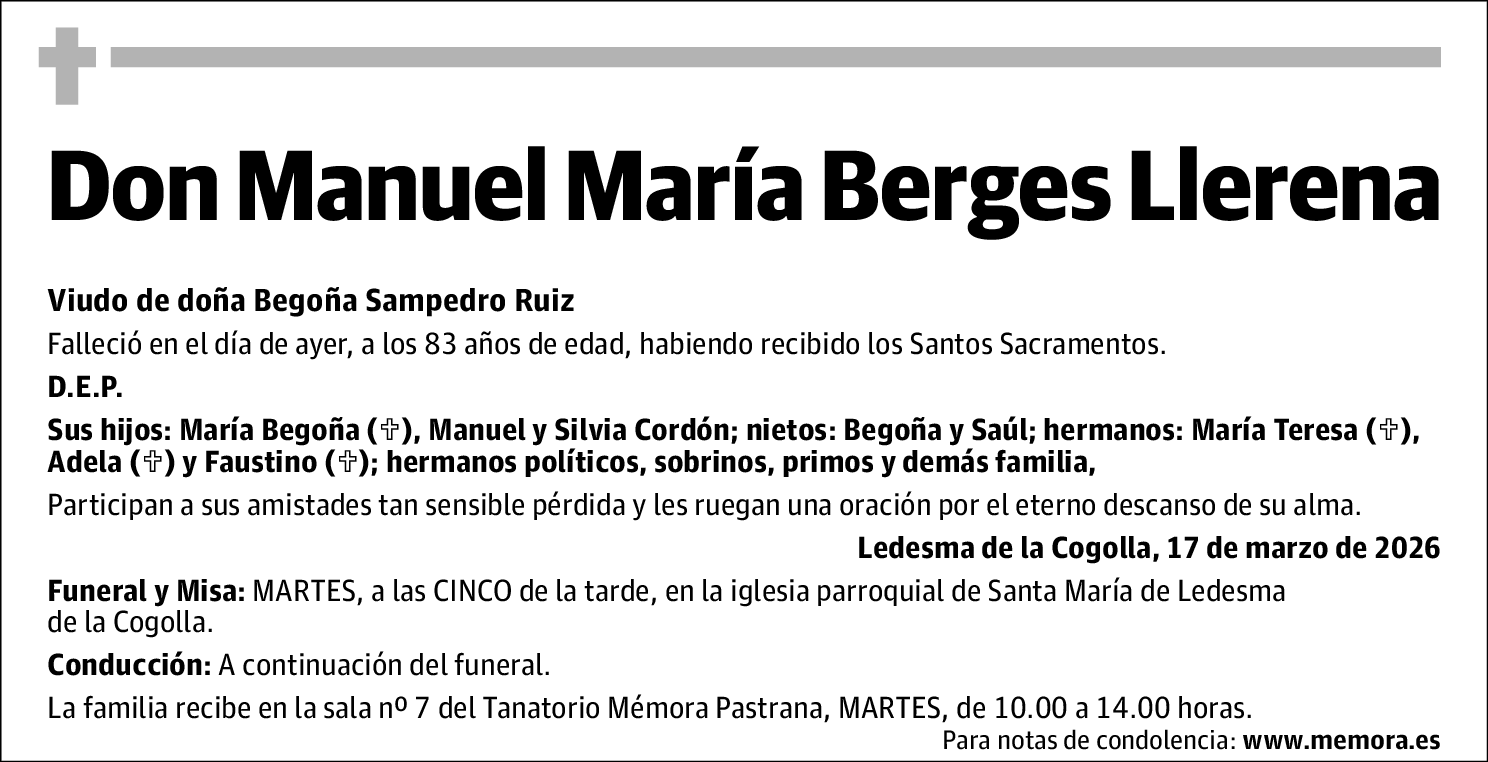 Manuel María Berges Llerena