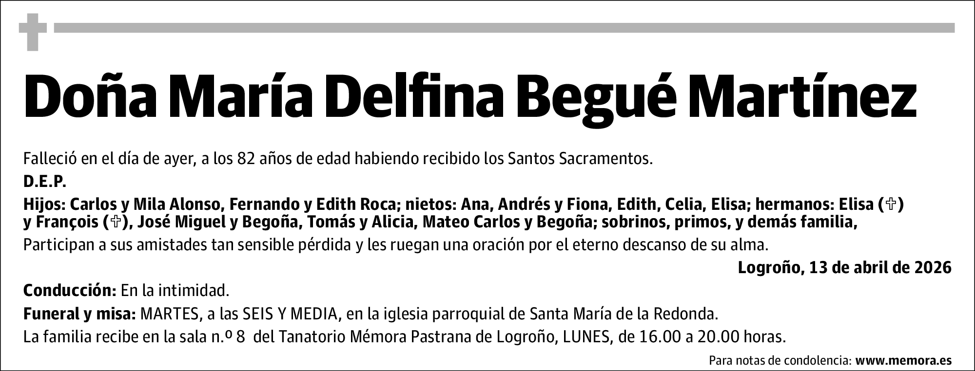 María Delfina Begué Martínez