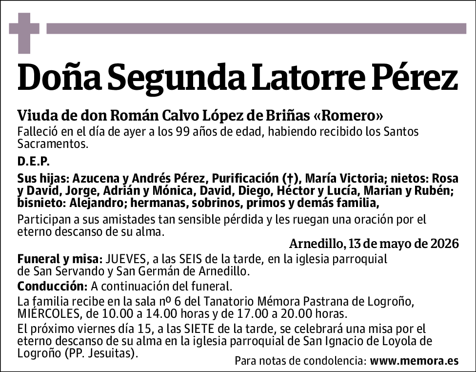 Segunda Latorre Pérez
