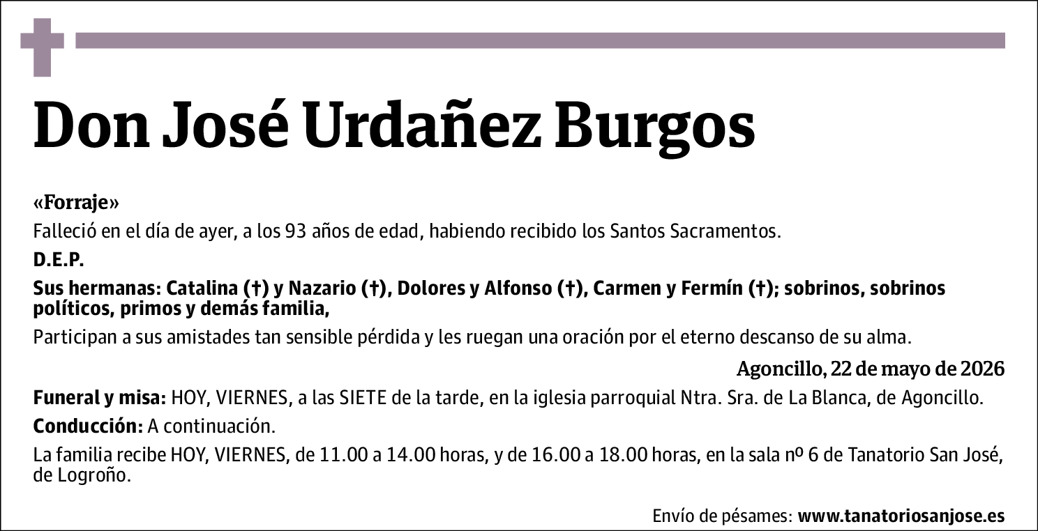José Urdañez Burgos