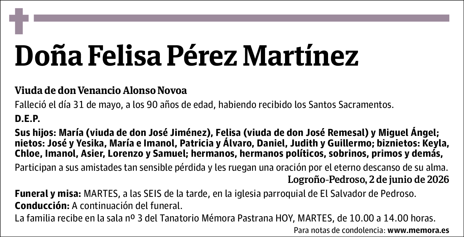 Felisa Pérez Martínez
