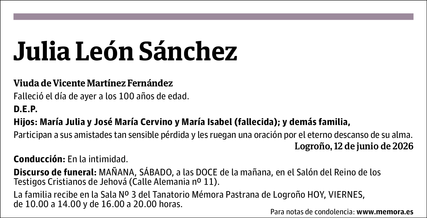 Julia León Sánchez