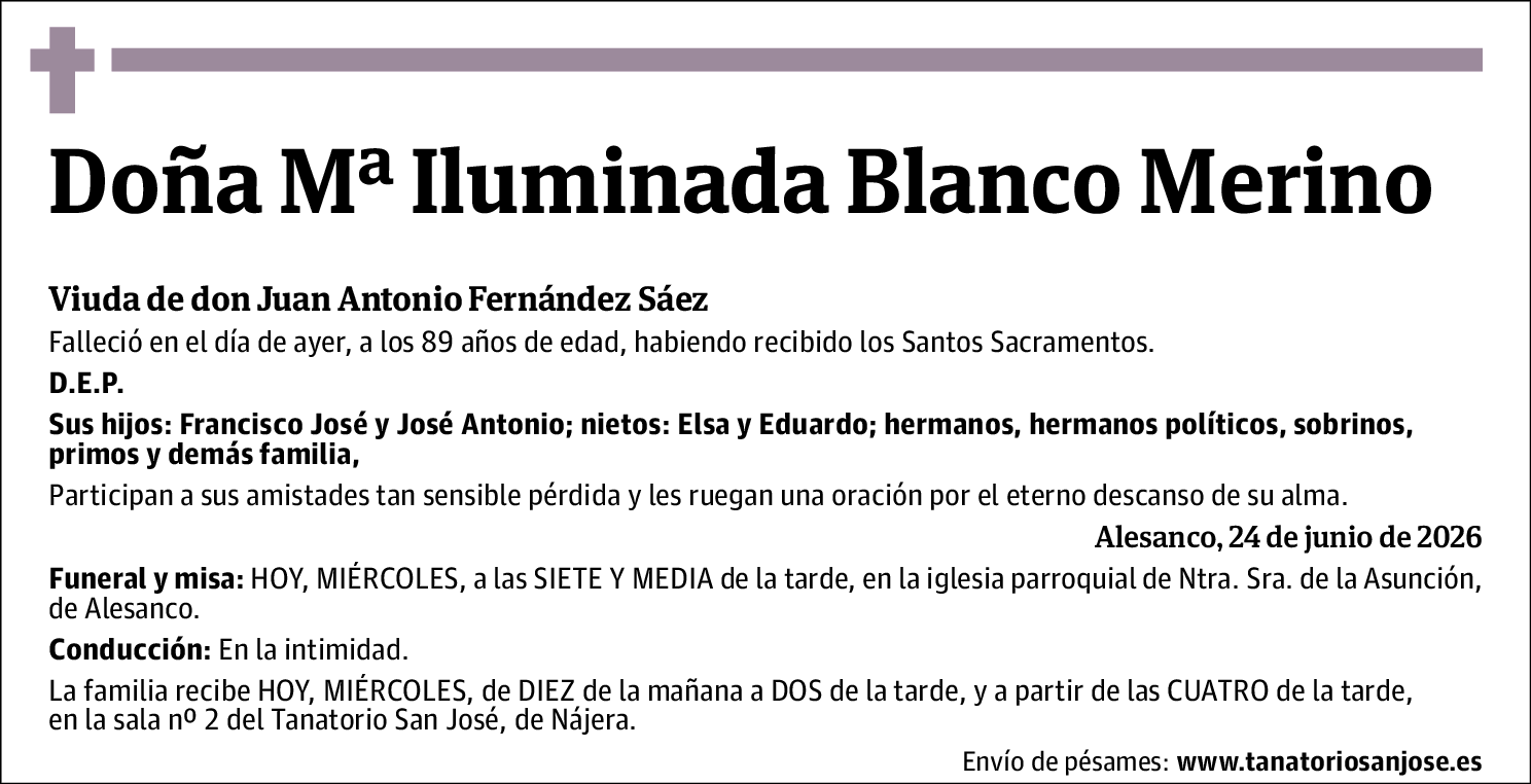 Mª Iluminada Blanco Merino