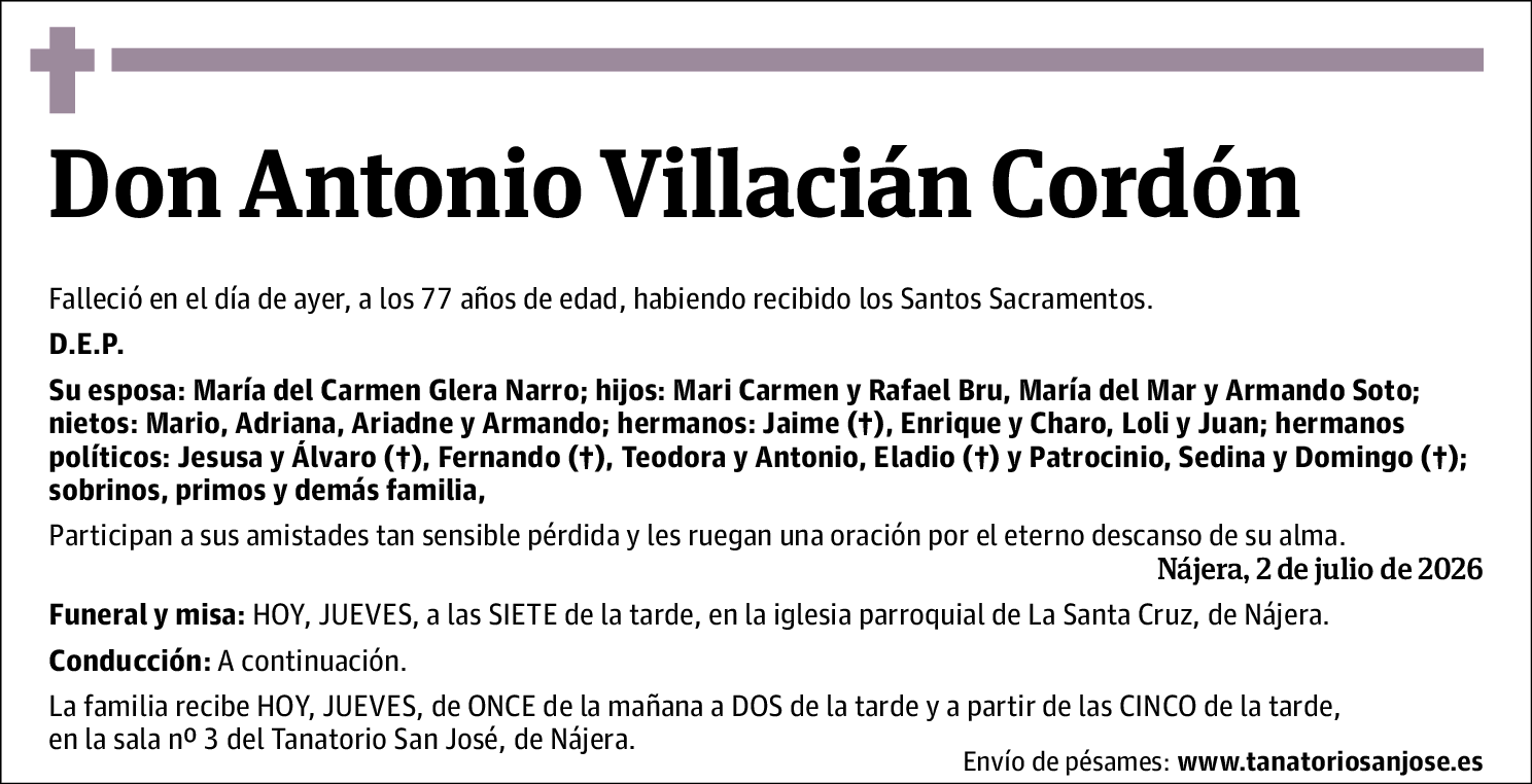 Antonio Villacián Cordón