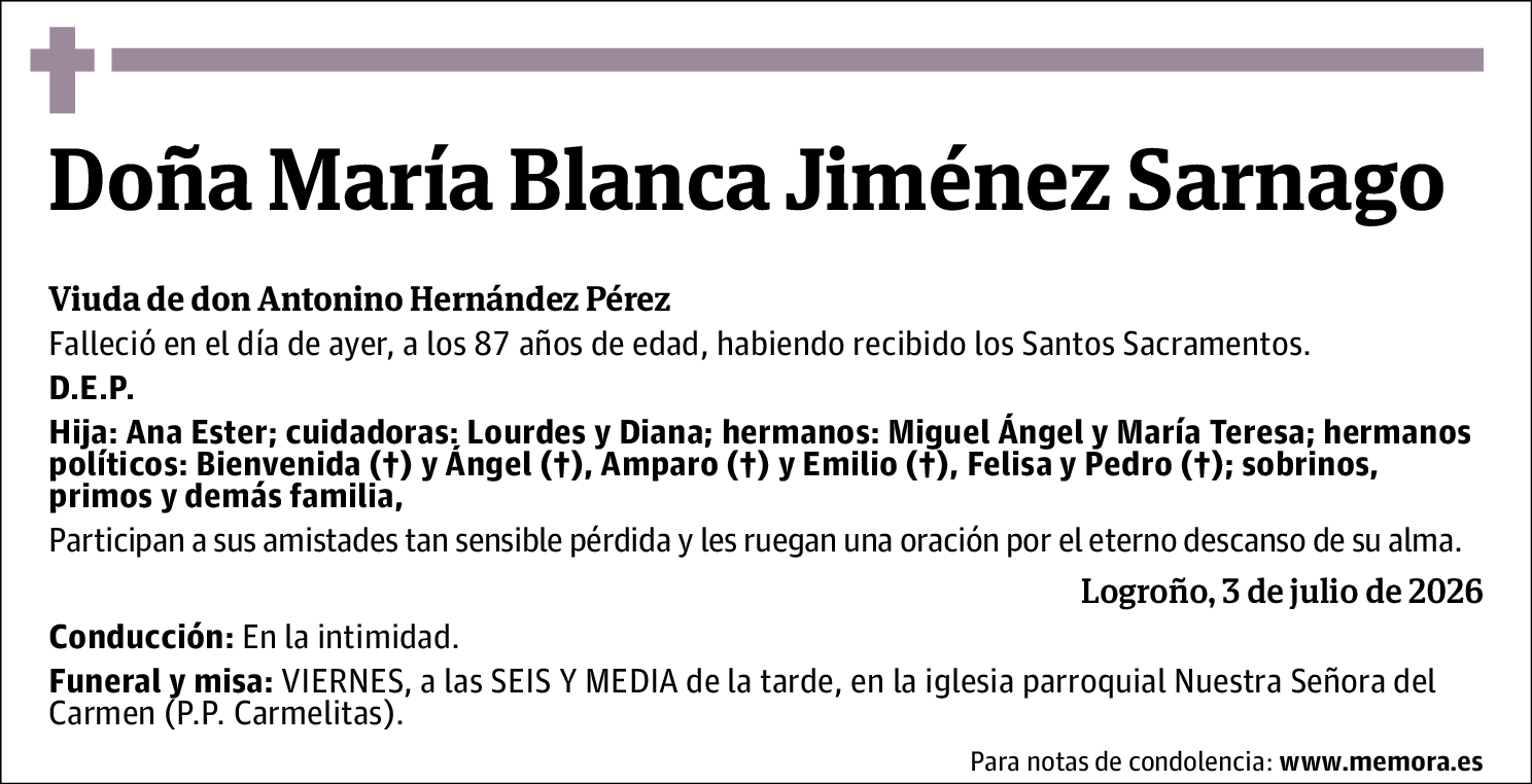 Maria Blanca Jimenez Sarnago