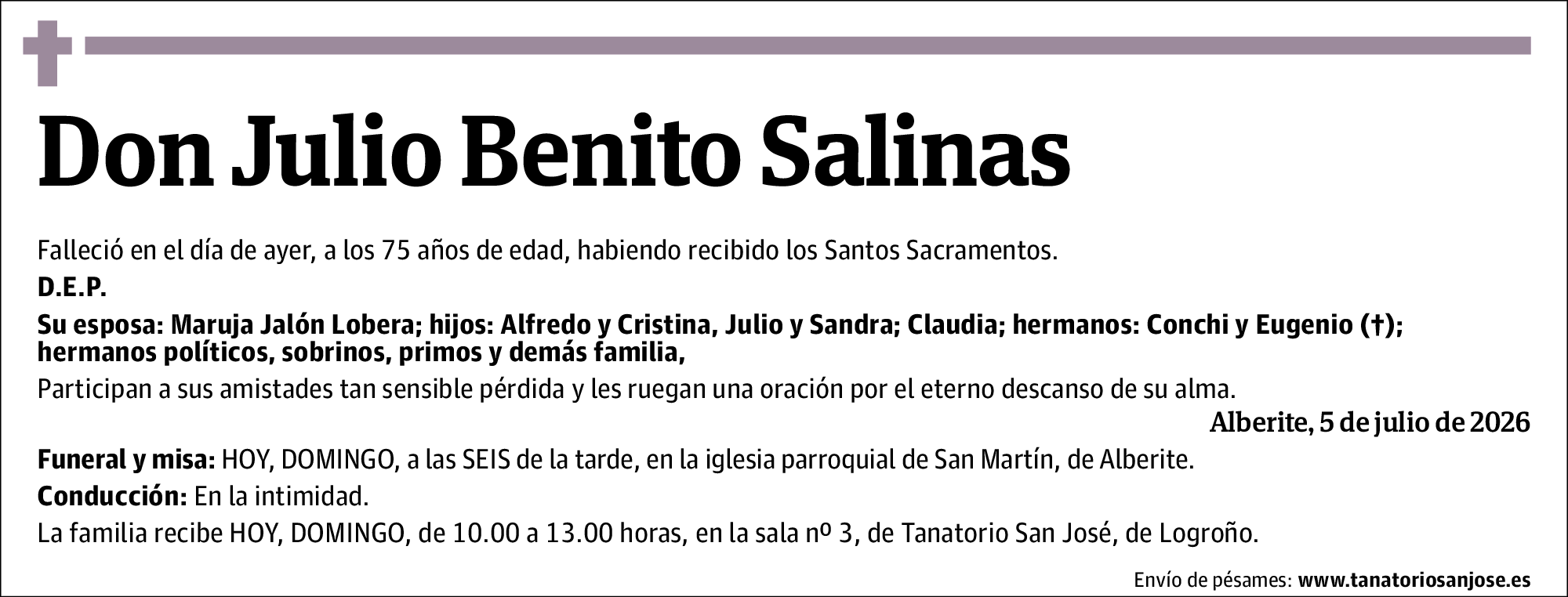Julio Benito Salinas