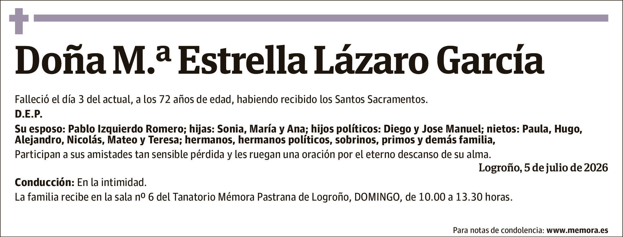 María Estrella Lazaro Garcia
