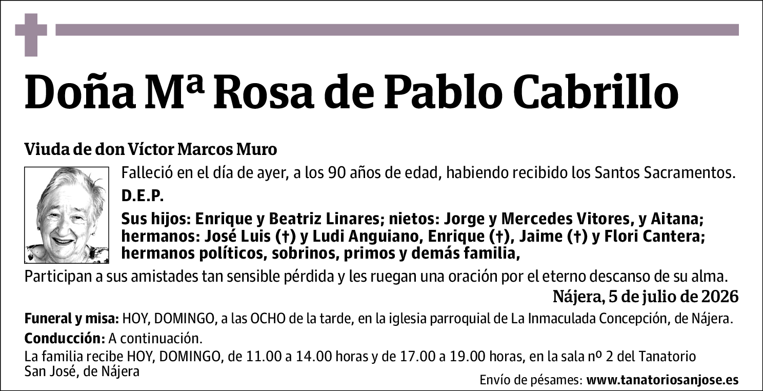 Mª Rosa de Pablo Cabrillo