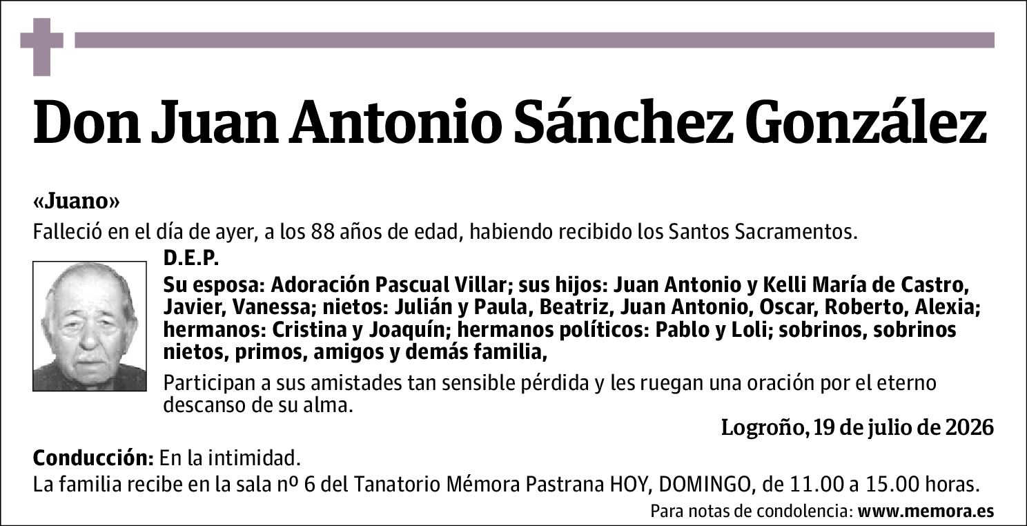 Juan Antonio Sánchez González