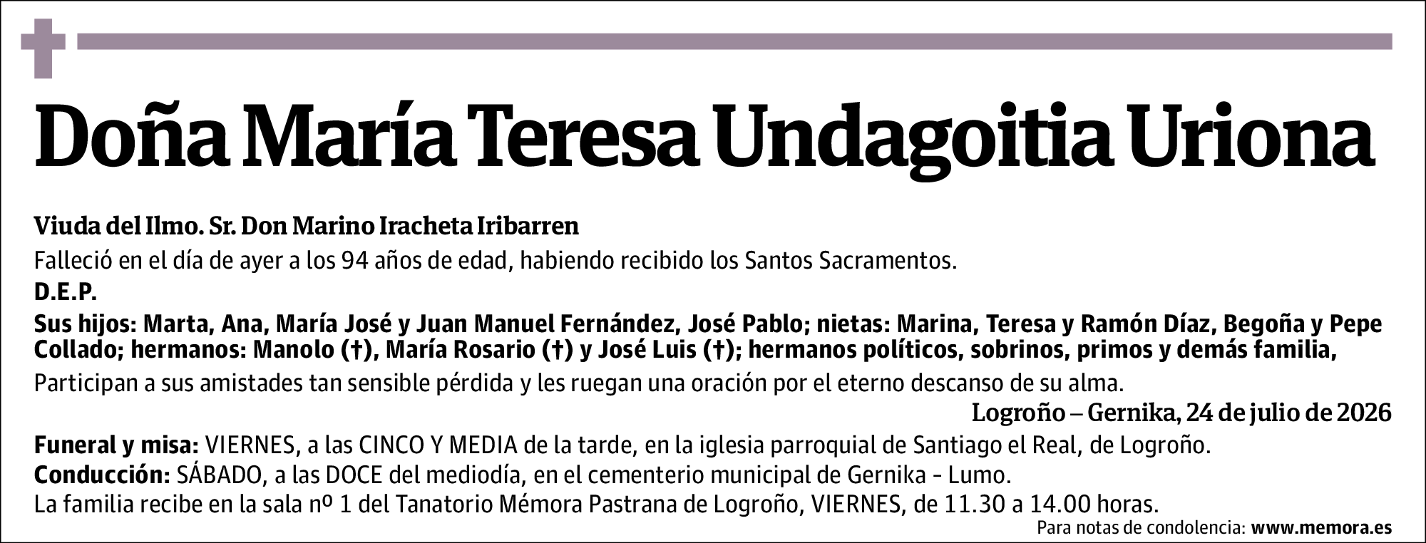 María Teresa Undagoitia Uriona