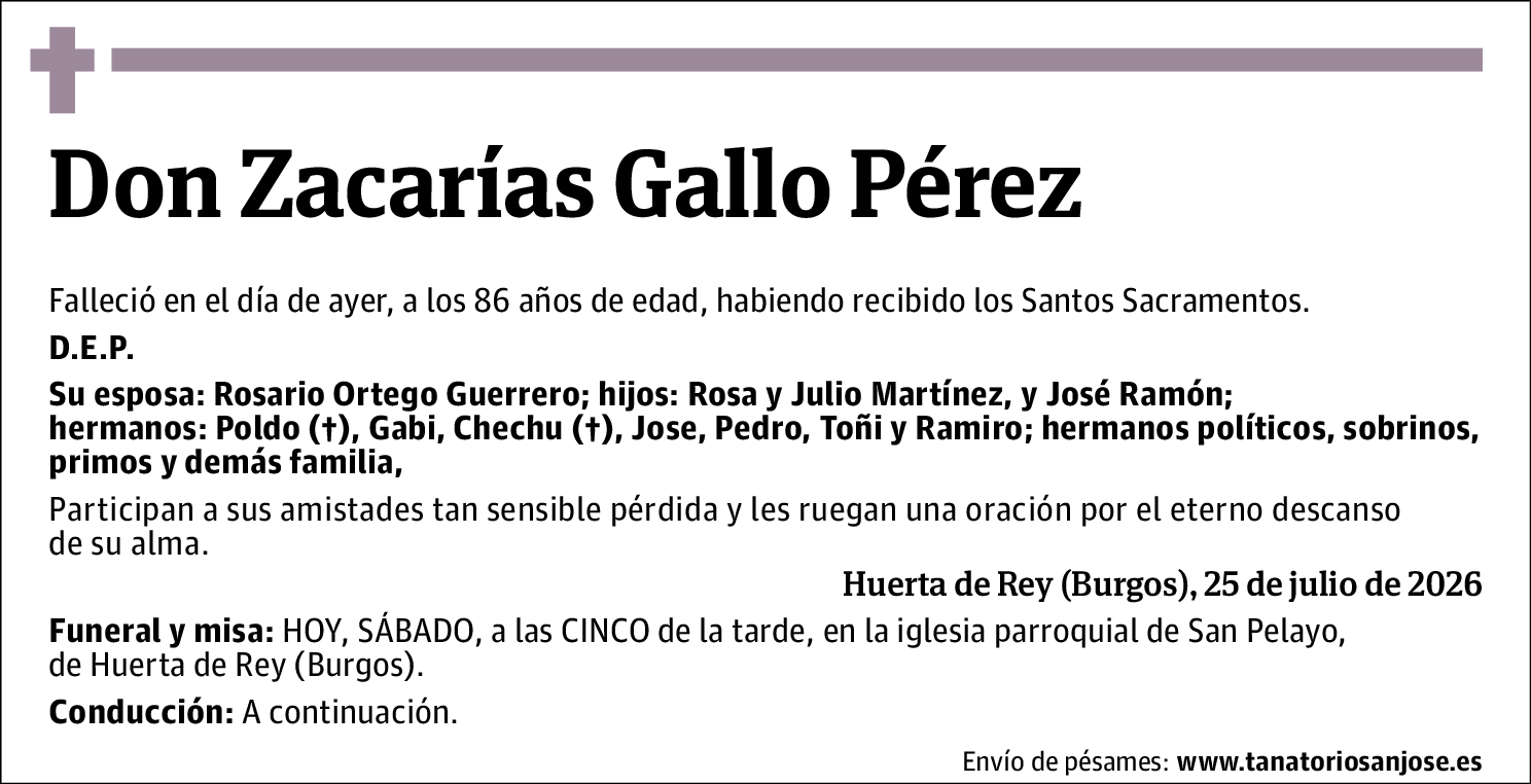 Zacarías Gallo Pérez