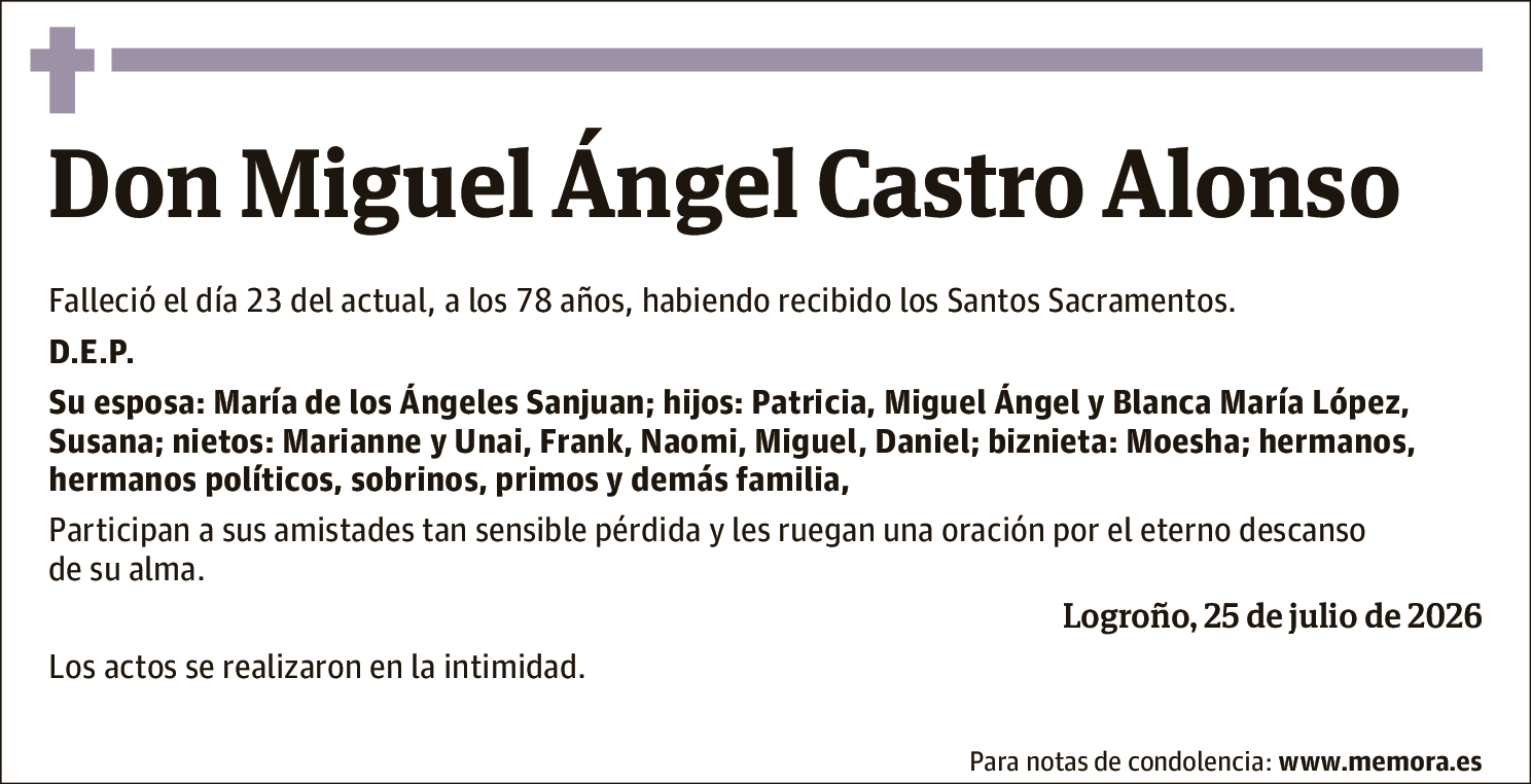 Miguel Ángel Castro Alonso