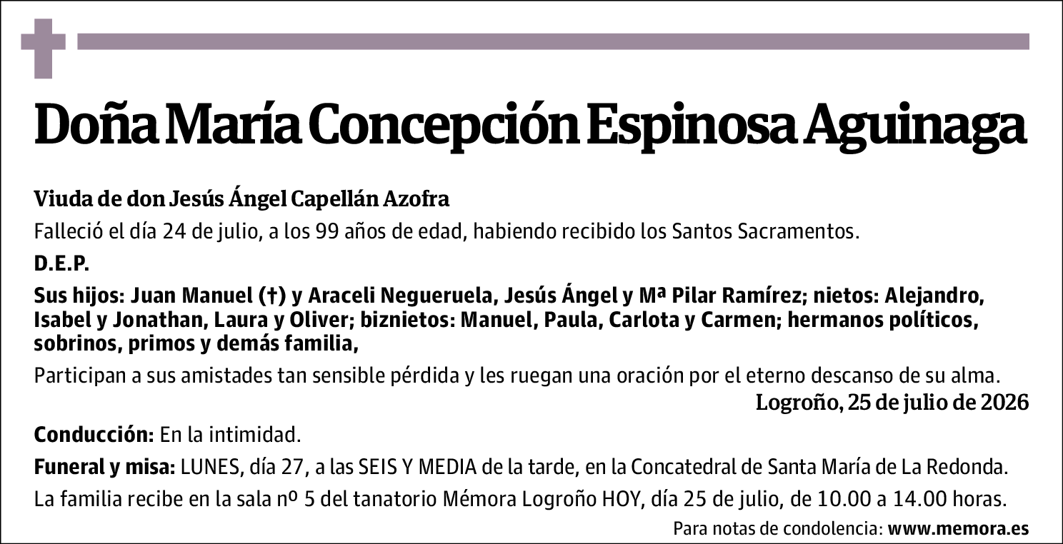 María Concepción Espinosa Aguinaga