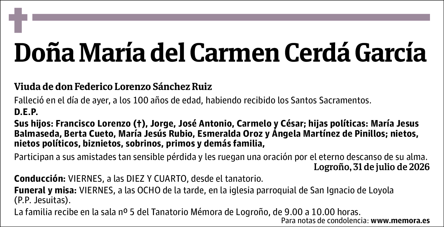 María del Carmen Cerdá García