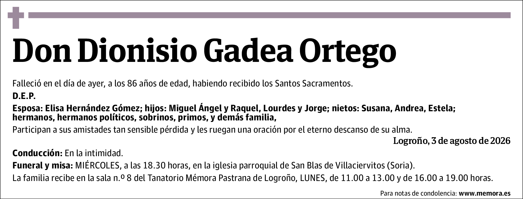 Dionisio Gadea Ortego