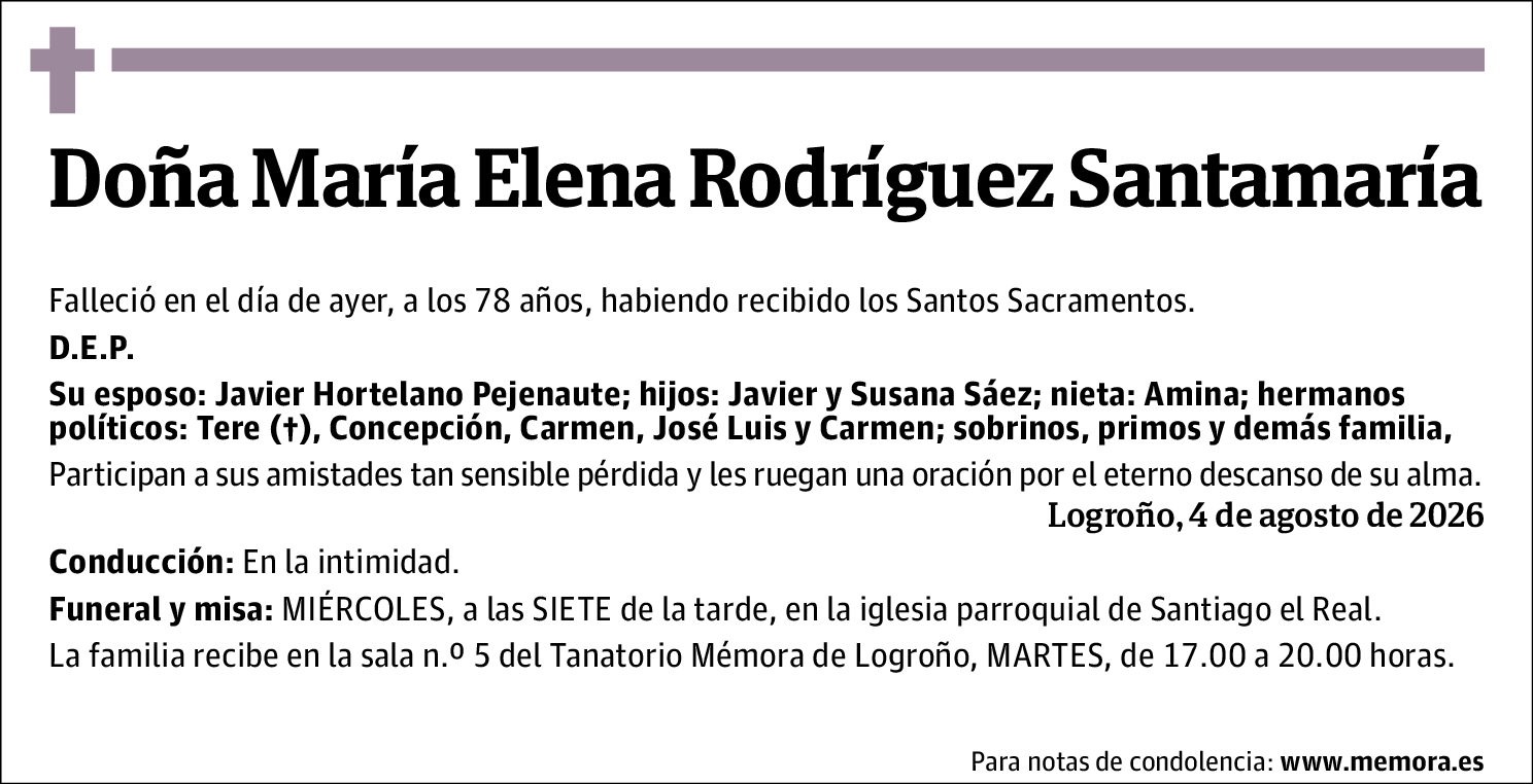 María Elena Rodríguez Santamaría