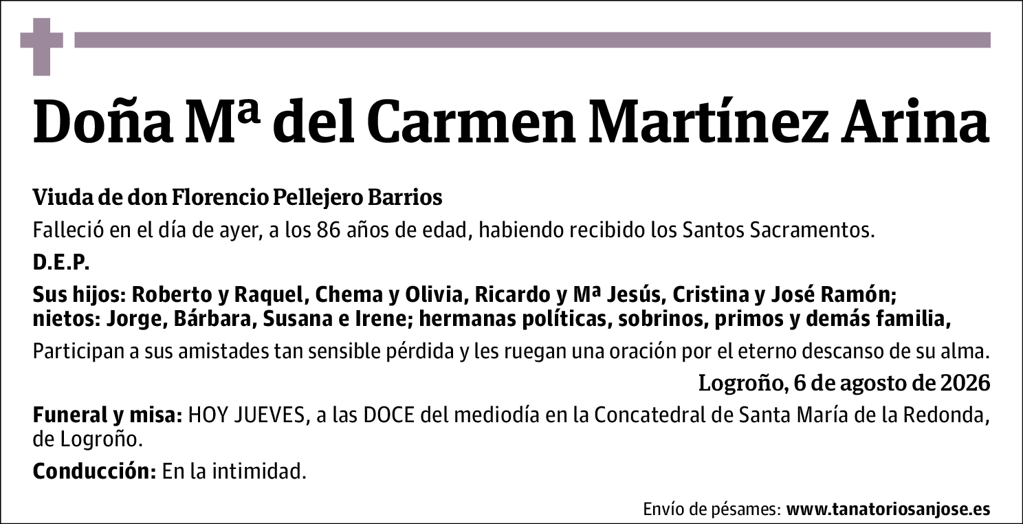 Mª del Carmen Martínez Arina