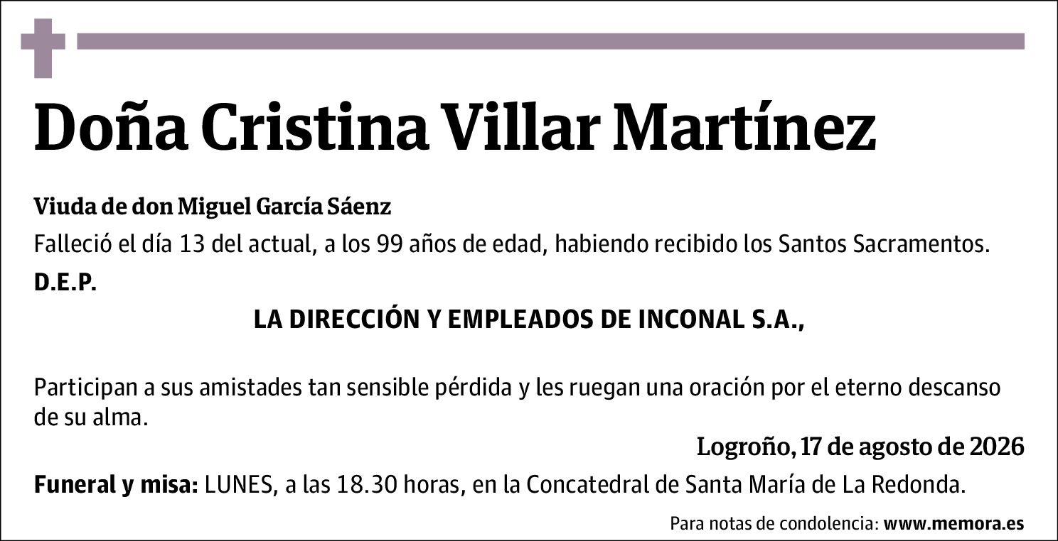 Cristina Villar Martínez