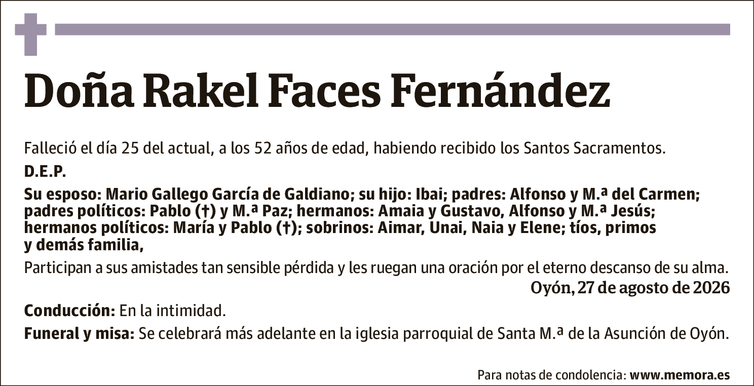 Raquel Faces Fernández