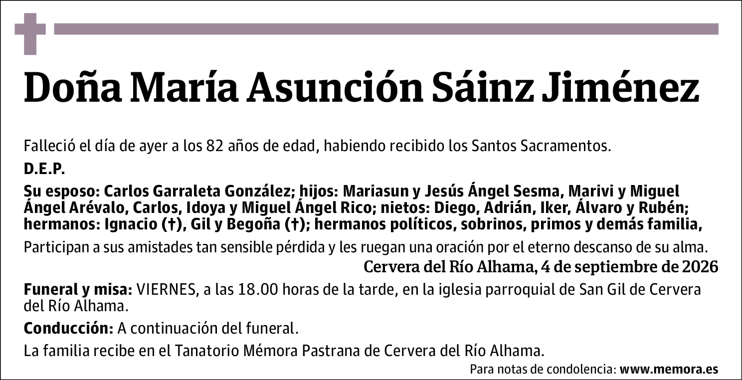 María Asunción Sáinz Jiménez