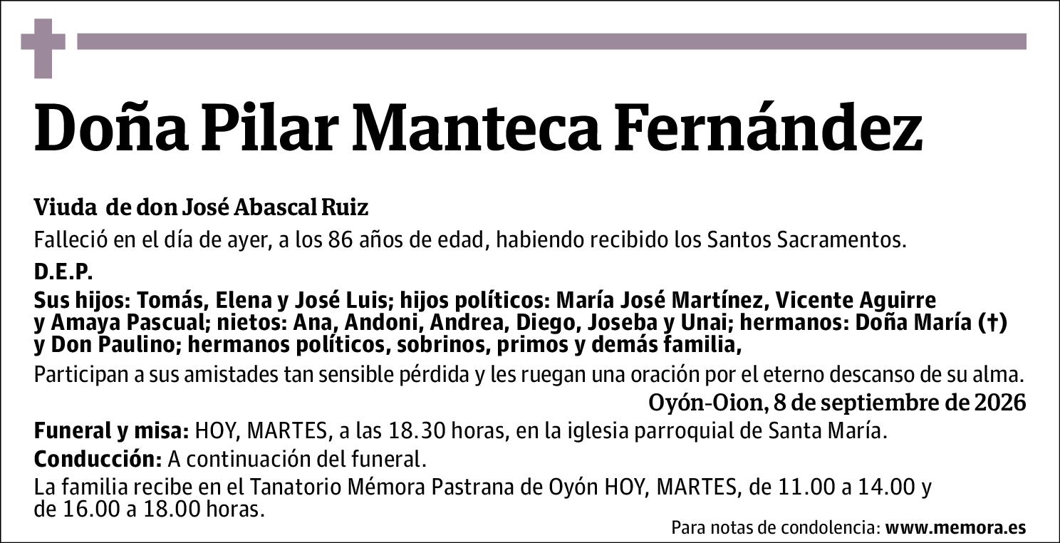 Pilar Manteca Fernández