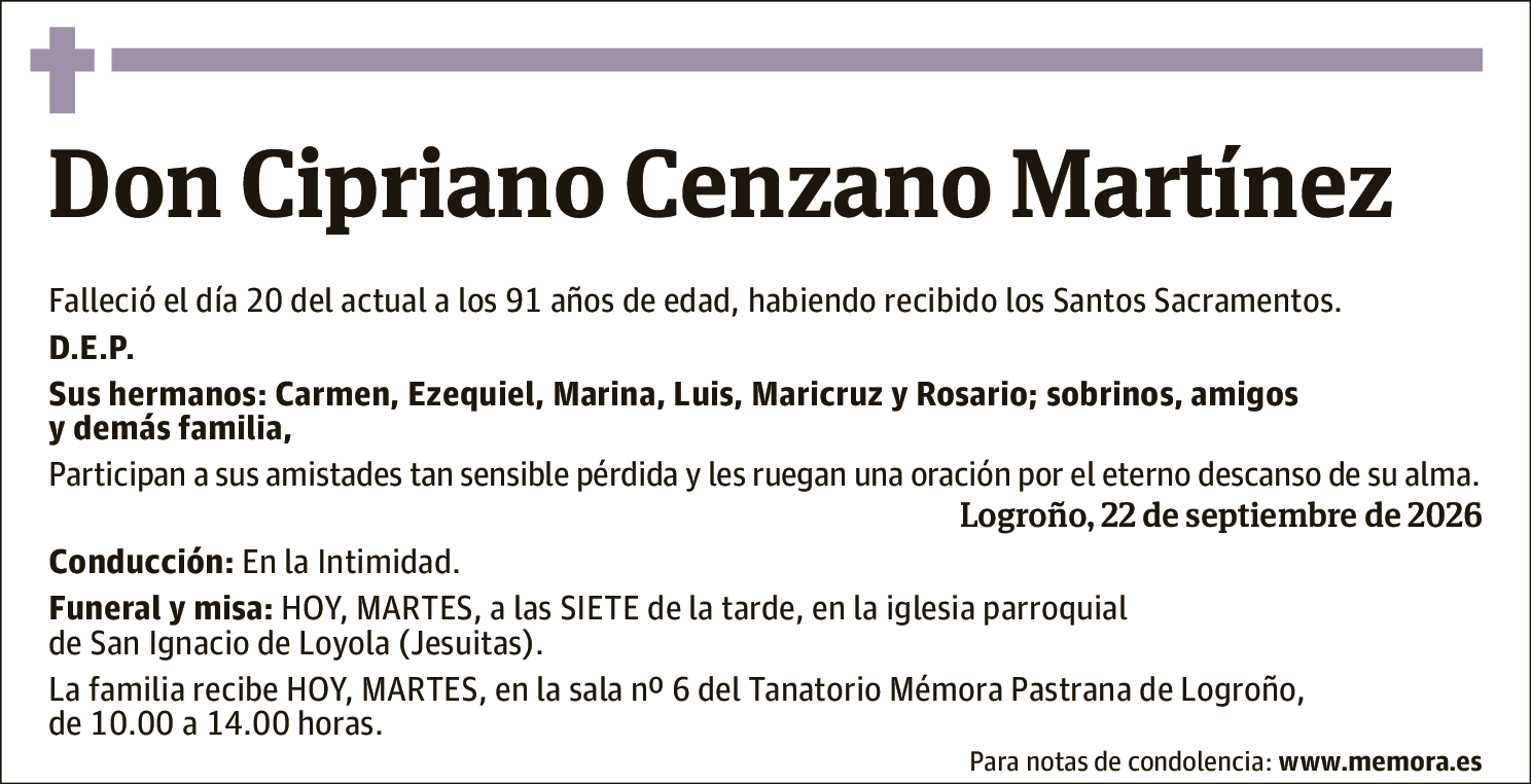 Cipriano Cenzano Martínez