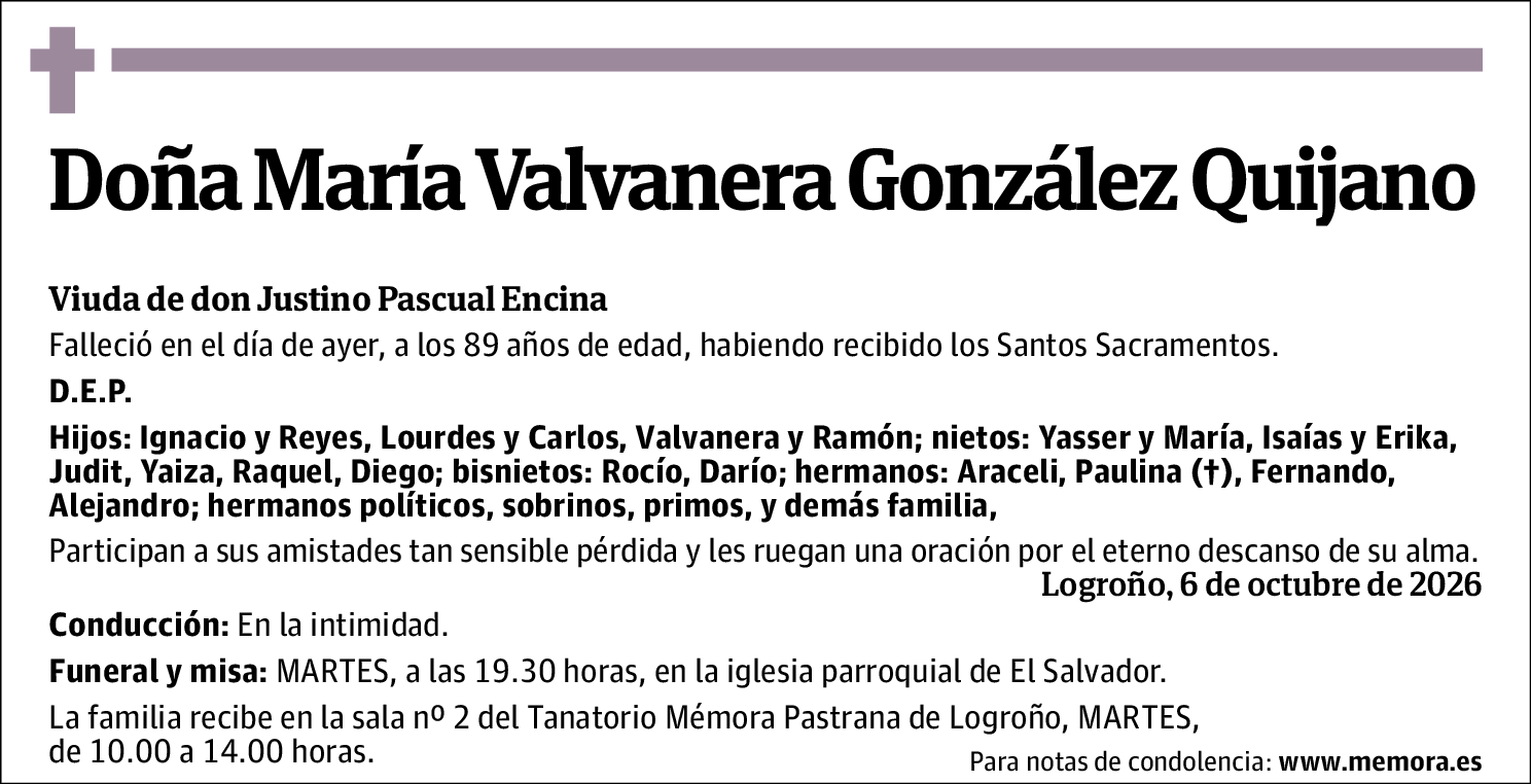 María Valvanera González Quijano