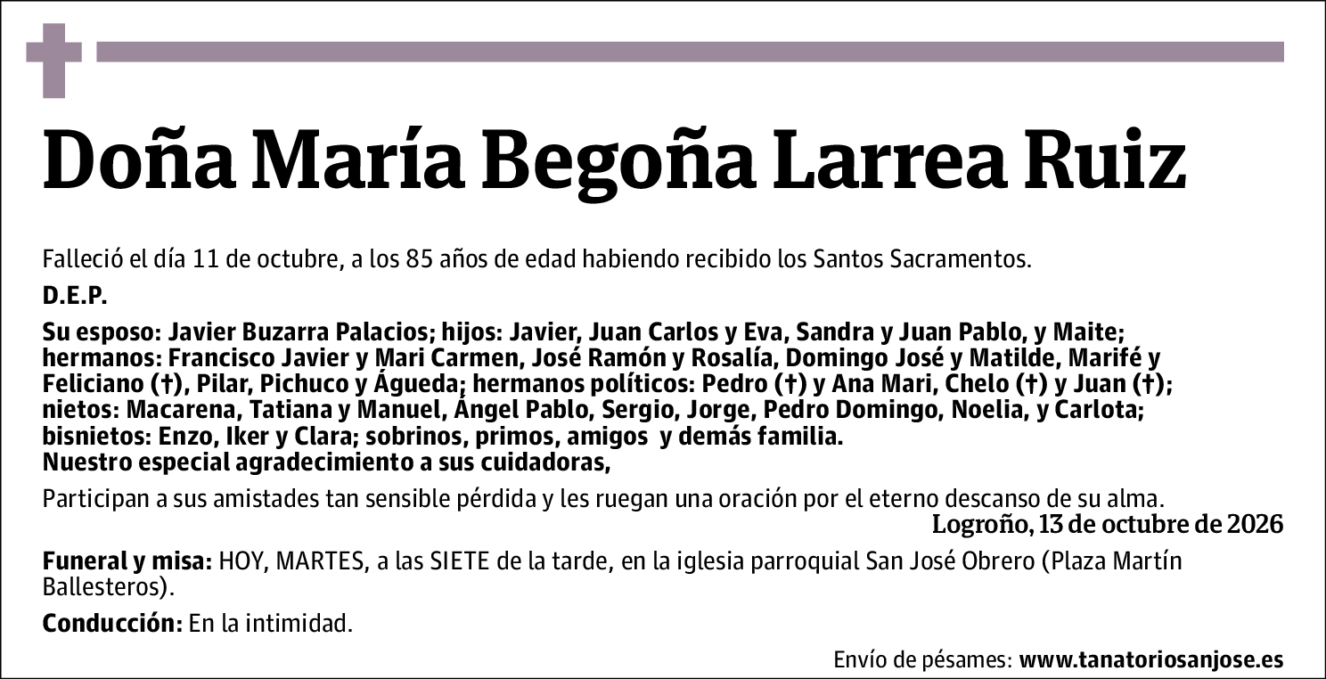 María Begoña Larrea Ruiz