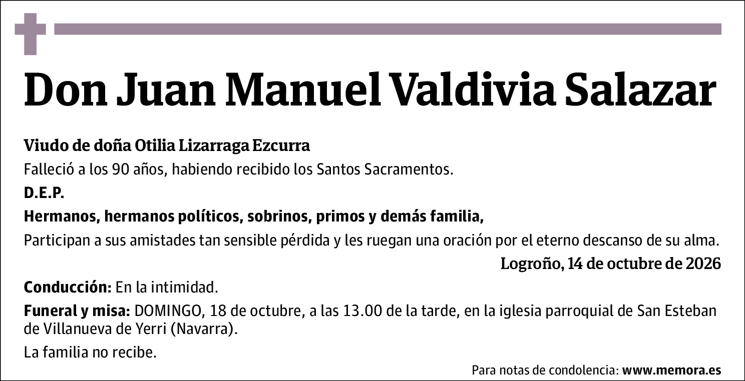Juan Manuel Valdivia Salazar
